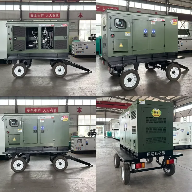 Efficient and Durable 20kW 30kW 50kW 3Phase 4 Wire Auto Start 1500 RPM Remote Start DC 380V Silent Generator with