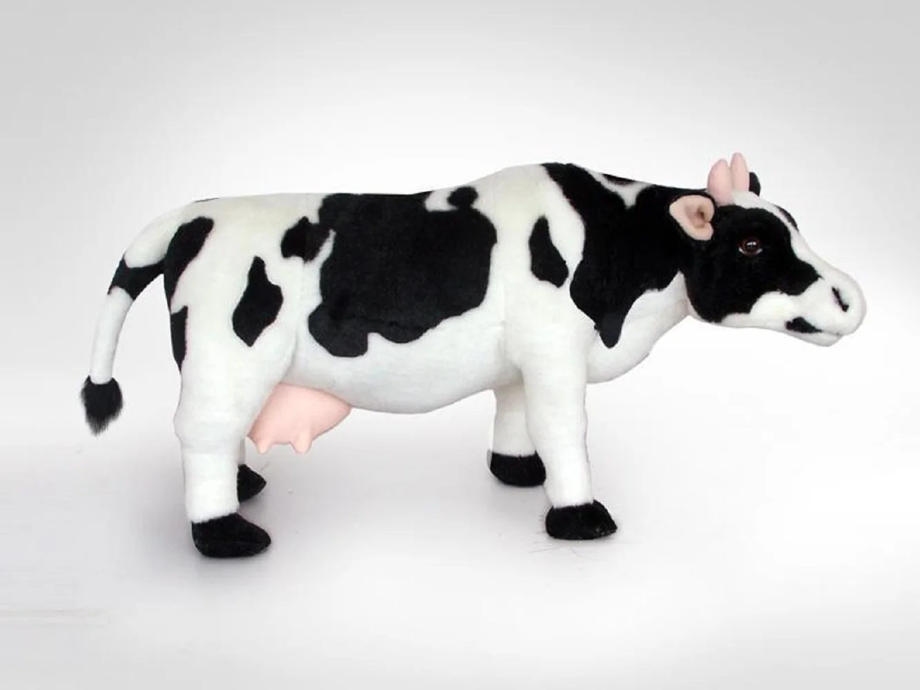 70cm Simulation Cow Plush Toy Lovely Big Cow Stuffed Doll for Birthday Gift Soft Cuddly Plushie