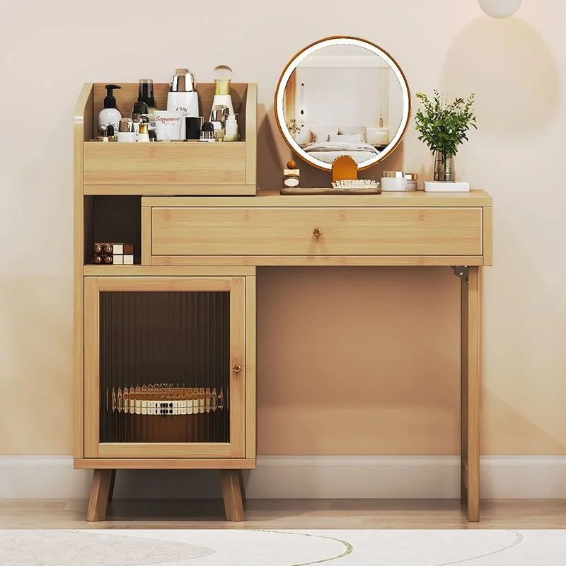 Dressing Taipei European simple bedroom log small apartment makeup table