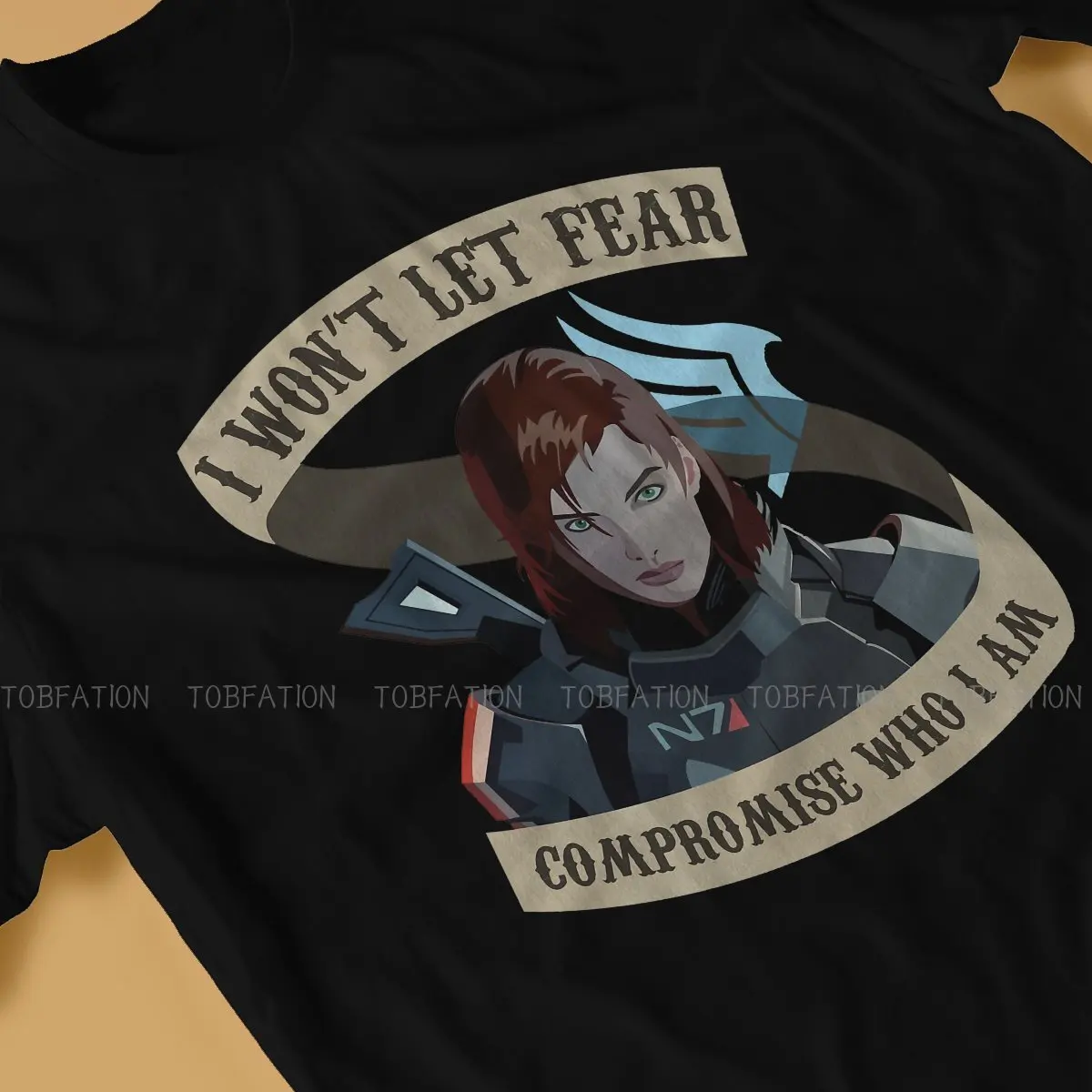 Paragon Shepard Mass Effect Game Tshirt Alternative Punk T shirt Tops Homme Pure Cotton Ofertas Tees Tops