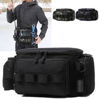 Tactical Fishing Waist Bag Large Capacity Hunting Camping Cycling Hiking Bags Outdoor Molle Sports Fishing Men Fanny Pack