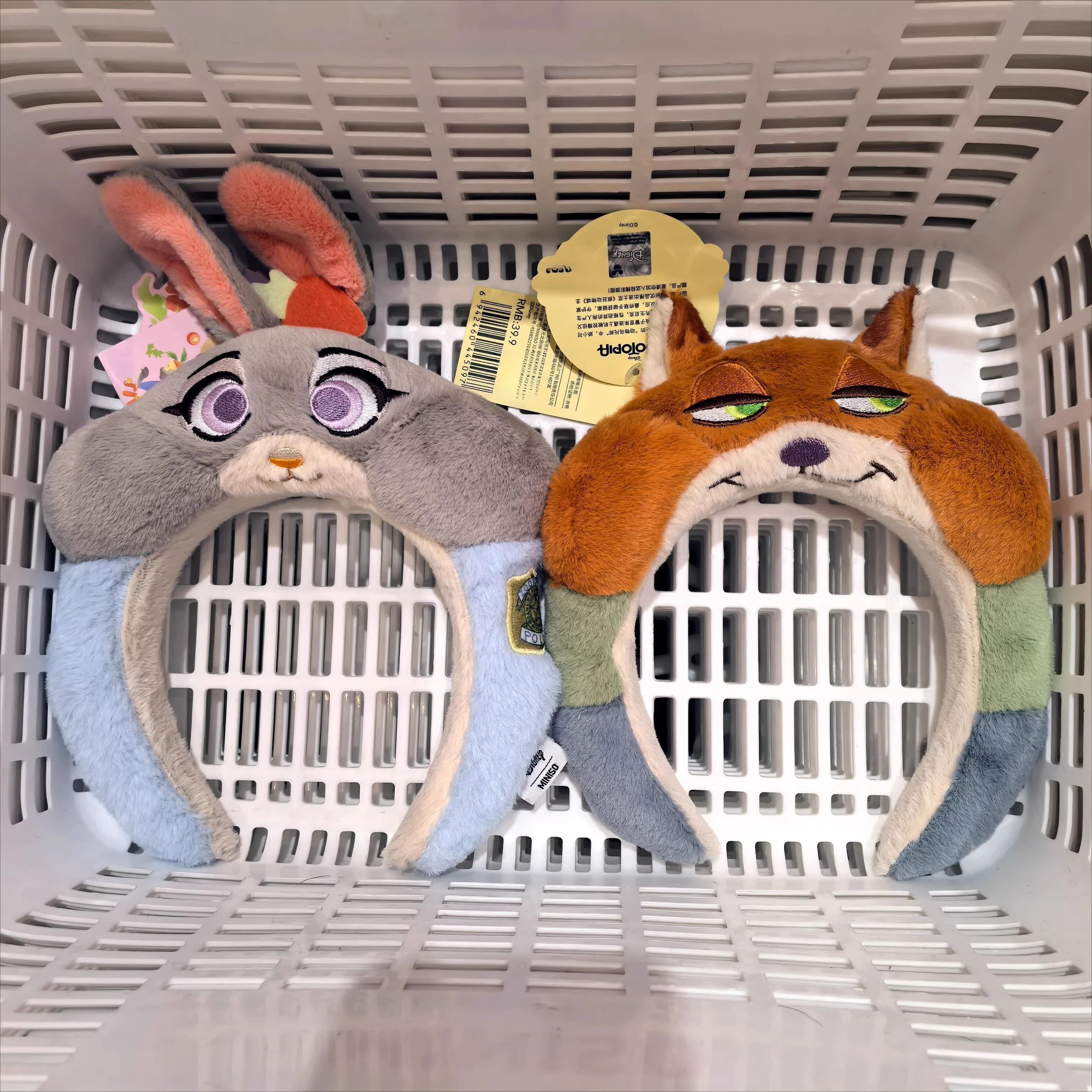 

Повязка на голову из серии Disney Zootopia с персонажем Даффи - милый мультяшный декоративный аксессуар для волос - Джуди, Ник