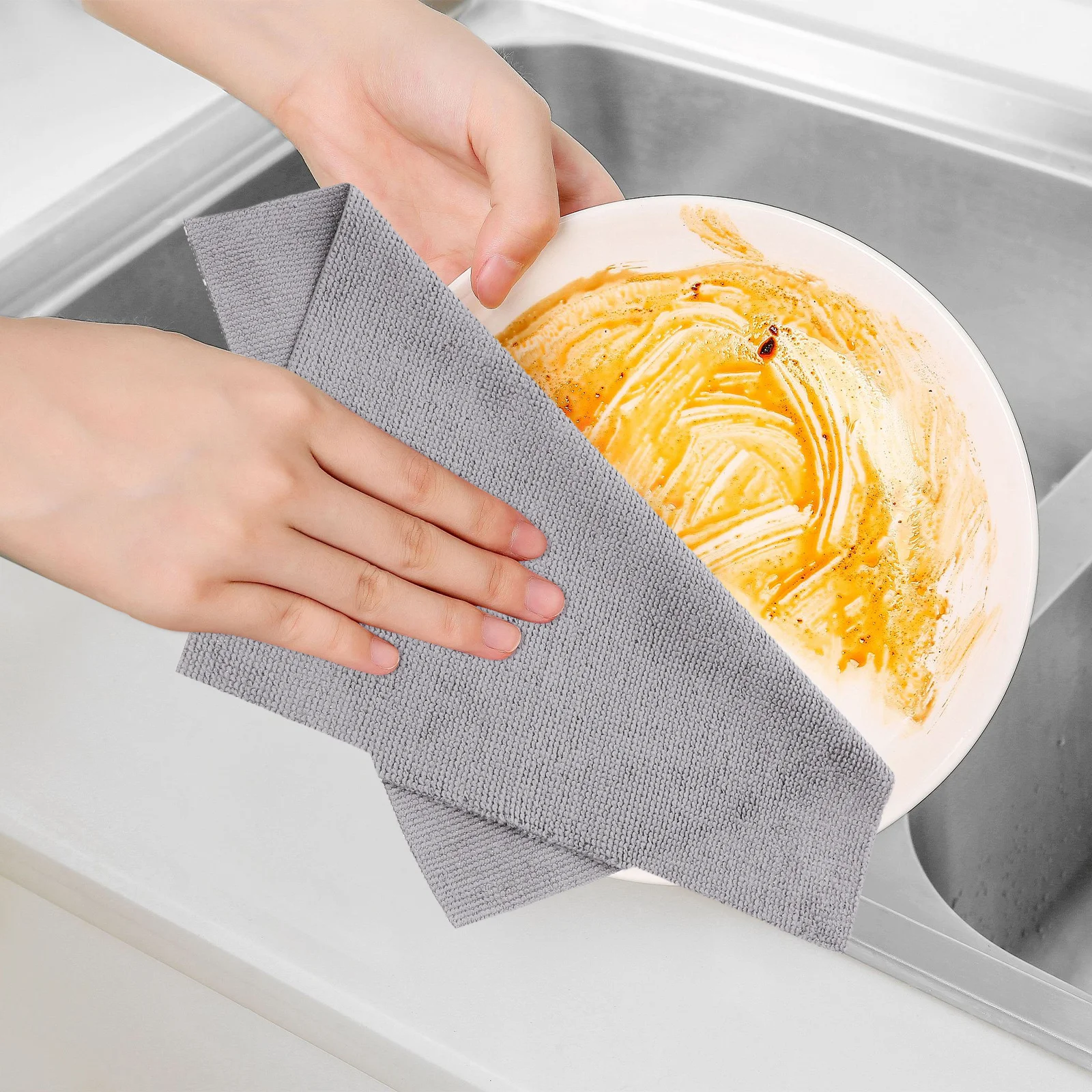 

20 Pink Perforated Microfiber Cloth Roll Tear Off Cleaning Cloths Reusable Absorbent Streak Car Towels