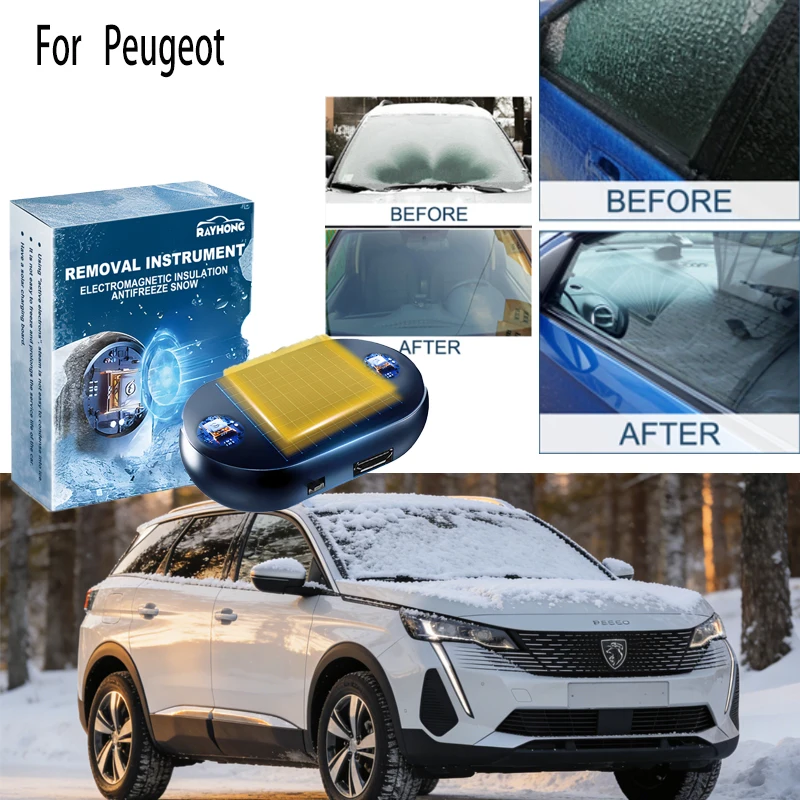 

For Peugeot Car Window Glass Car Ice Defroster Windshield Snow Removal Window Glass Microwave Deicing Device
