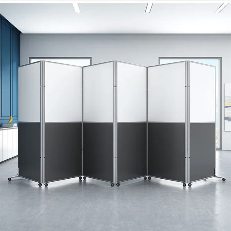 Office Furniture Manufacturer Movable Dividers For Office Folding Office Partition With Wheels