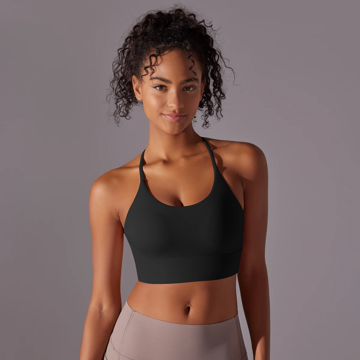Sport-BH, weich, rückenfrei, sexy Damen-Fitness-BH, Strumpfhosen, Yoga-Weste, hohe Festigkeit, stoßfest, für Fitnessstudio, Sport-Top, Push-Up mit Brustpolster – Detail 13