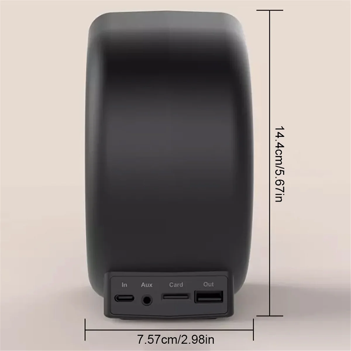 3 in 1 Wireless Bluetooth Speaker Fashion Portable Outdoor Speaker with LED Display Alarm Clock and Fast Charger