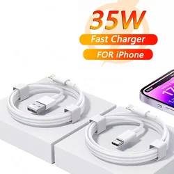 35W Quality USB Charger Cable for iPhone 14 8 7 6S Plus 13 12 Pro XS Max XR SE Fast Charging Cord Data Sync Line 1m 1.5m 2m