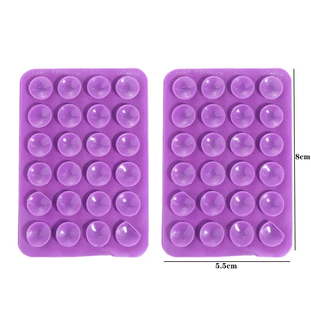 Phone Mat Wall Stand Mat Backed Adhesive Square Phone Suction Pad Suction Cup Mat Mobile Phone Holder Suction Phone Holder
