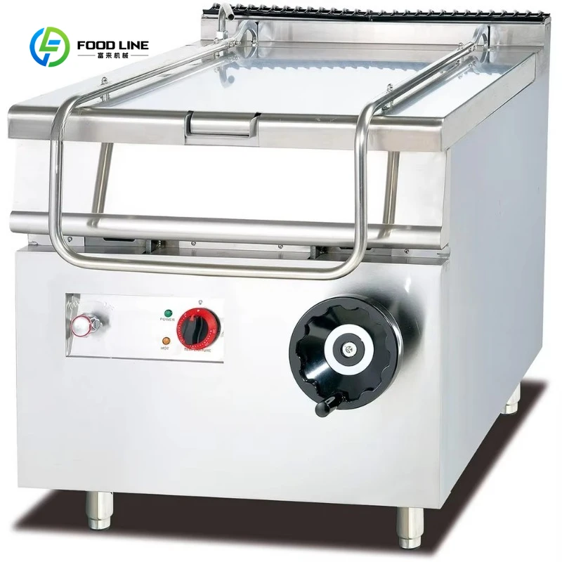 Commercial Kitchen 60L Gas Boiler Tilting Braising Pan Automatic Jacketed Kettle for Catering Supply Restaurant Ranges Custom