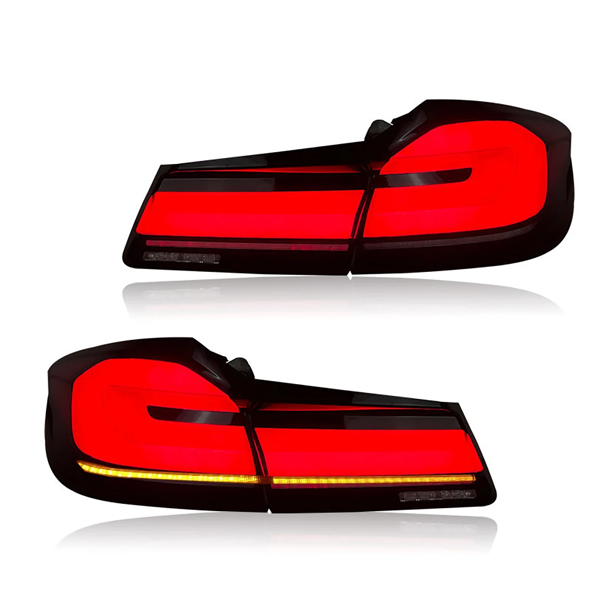 Automotive Parts LED Taillights For BMW 5 Series G30 F90 G38 Old Upgrade 2021+ LCI Rear Lamps Assembly