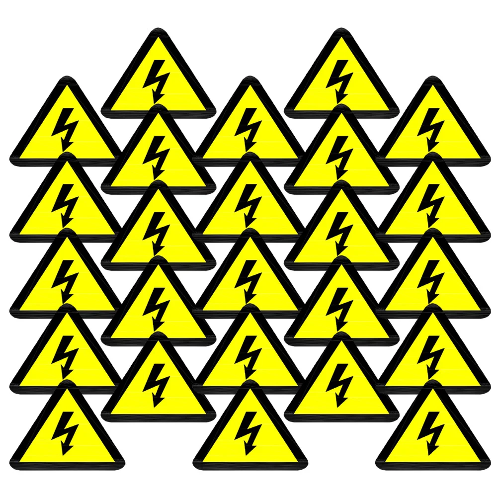 25 قطعة ملصقات تحذيرية ملصق كهربائي عالي الجهد للحذر معدات السلامة خطر صندوق لوحة تسميات علامة السلامة المرورية