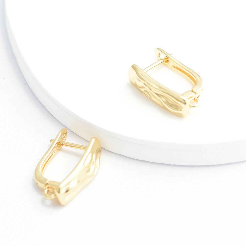 1 Paar antikbronze-/18K vergoldete/rhodiumplattierte Messing-Ohrringhaken für DIY-Schmuckherstellungszubehör für Damen – Detail 5