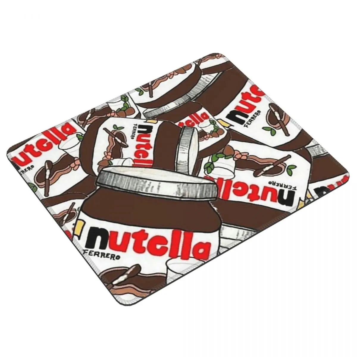 Jar Of Nutella Chocolate Mouse Pad Computer Keyboard Mouse Mat Gamer Laptop Desk Mat Office Accessories Table Mats