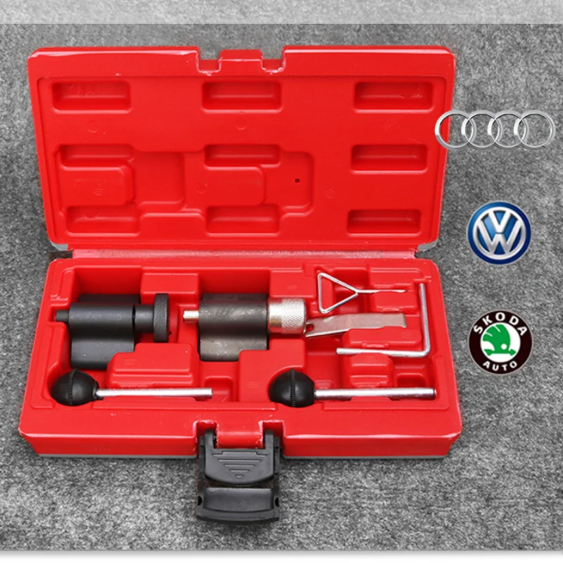 7 pcs Timing Tool Audi Common Rail Pump Nozzle Timing Belt Change Tool 1.2,1.4,1.9,2.0TDI General Diesel Engine Timing