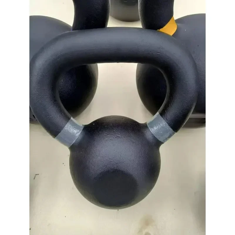 Powder Coated Cast Iron Kettlebell Durable Finish For Home Gym Full Body Exercise And Strength Training Hot Sale