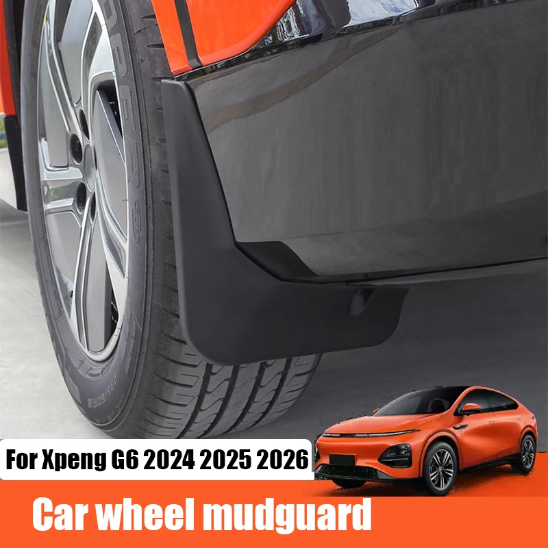 

For Xpeng G6 Xiaopeng G6 2024 2025 2026 Car front and rear wheel mudguard ABS material exterior protective parts