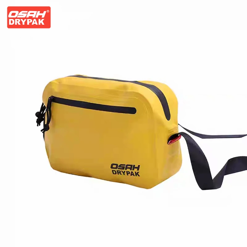 

OSAH Yellow Motorcycle Bag Multifunctional Lightweight Crossbody Bag Beach Waterproof Bag Outdoor Travel Riding Gears Tools Pack