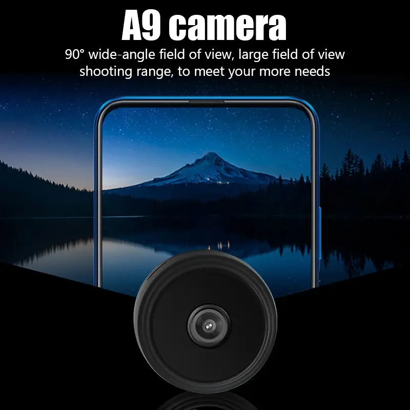 Wireless A9 Mini HD Camera Smart Home Monitoring System Portable Security Video Recorder Webcam Camcorder - 2
