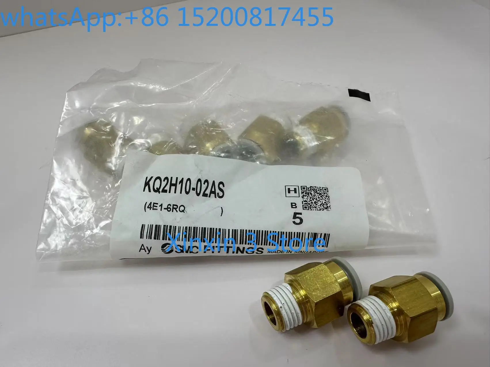 

10PCS SMC genuine KQ2H10-02AS series metric size one-touch pneumatic accessories male connector sealant cylinder copper genuine