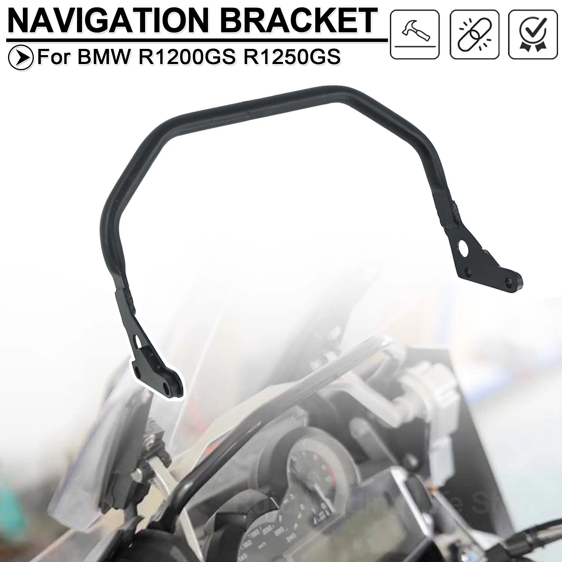 

R1200 R1250 GS GSA Motorcycle GPS Navigation Bracket For BMW R1200GS R1250GS LC ADV Handlebar Support 12mm Phone Holder Mount