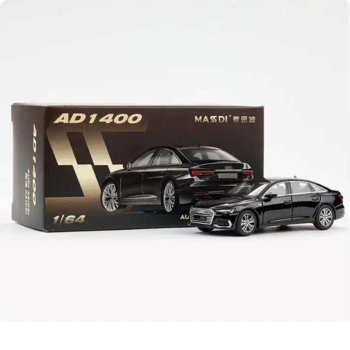 MASSDI In Stock 1:64 Audi A6 C8 Black Diecast Car Model Collection Toys - view 5