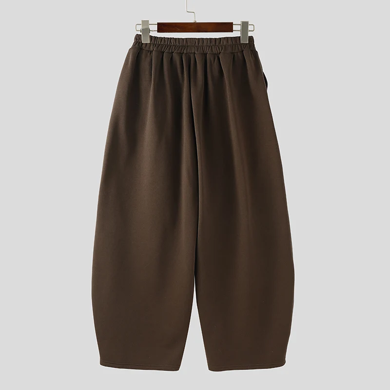 Männer Weite Hosen Elastische Taille Jogger Lose Freizeithosen Männer Streetwear Koreanischer Stil Mode Männliche Lange Hosen S-5XL INCERUN – Detail 11