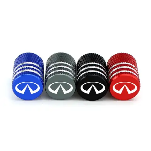 니플 타이어 스템 휠 먼지 커버용 레이저 프린트 자동차 타입 밸브 캡, 인피니티 FX35 Q50 ESQ QX70 JX35 G3537 EX3 액세서리