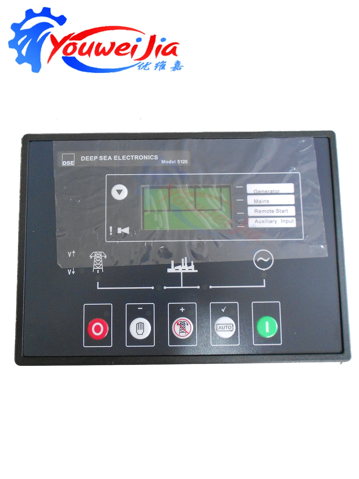 Deep Sea DSE5120 Genset Controller AMF Auto Start LCD Display 8-35VDC CE OEM Fast Ship for Generator Control