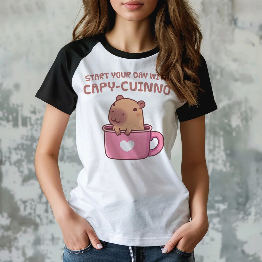 

Capybara top women harajuku manga tshirt girl 2000s clothing