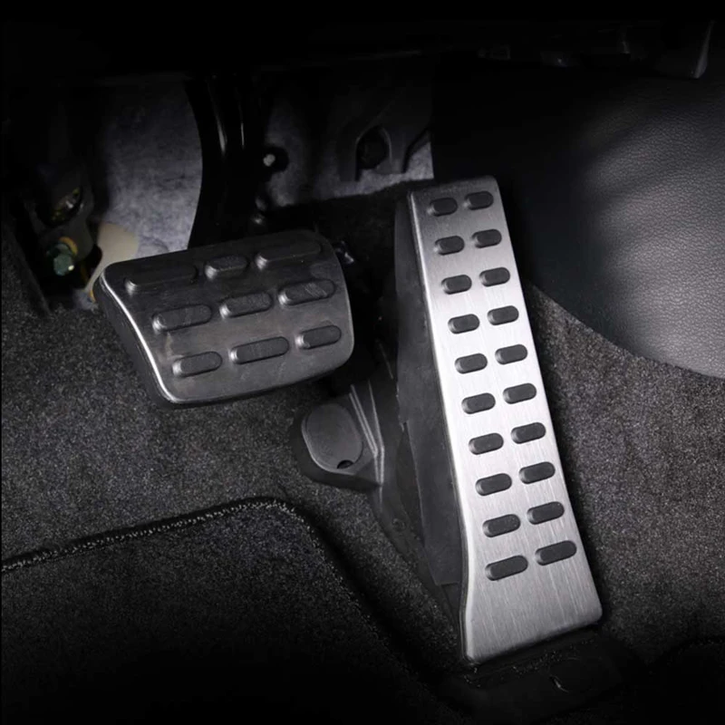 For Hyundai Palisade 2023 Stainless Accelerator Gas Pedal Brake Pedal Non-Drilling Cover Footrest Pad Car Accessories 2021 2022