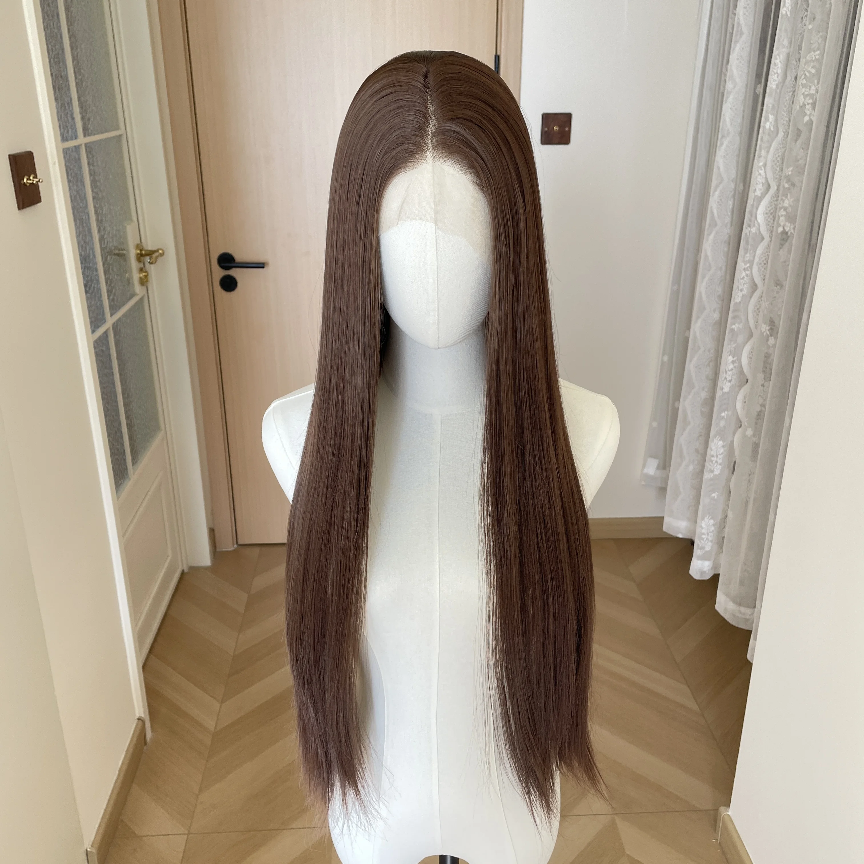 light-brown-synthetic-full-lace-front-wig-for-women-26-inch-long-silky-straight-glueless-wig-full-hand-tied-heat-resistant-daily