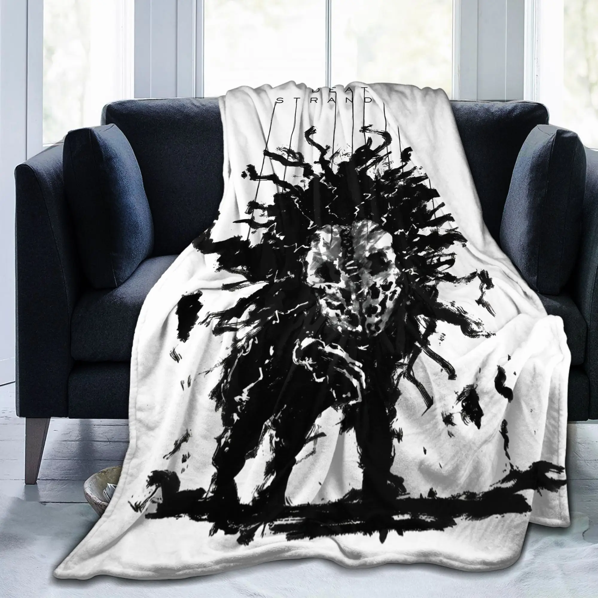 Death Stranding Video Game Fleece Throw Blanket PC Gamer Blankets for Sofa Bedding Throws Super Soft Rug Piece Multifunction