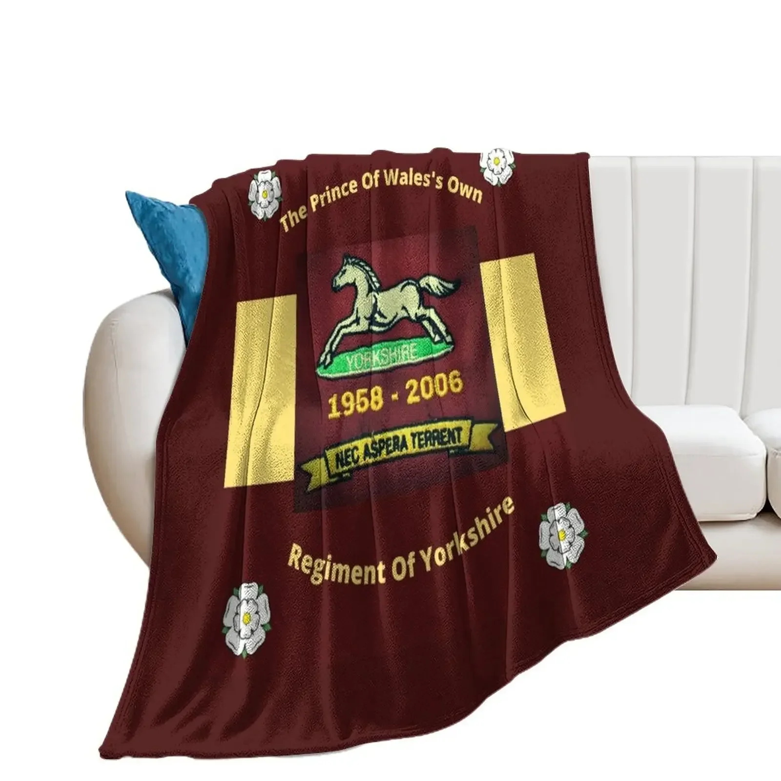 Remembering The Prince Of Wales's Own Regiment Of Yorkshire Throw Blanket Blankets Sofas Of Decoration Luxury Throw Blankets