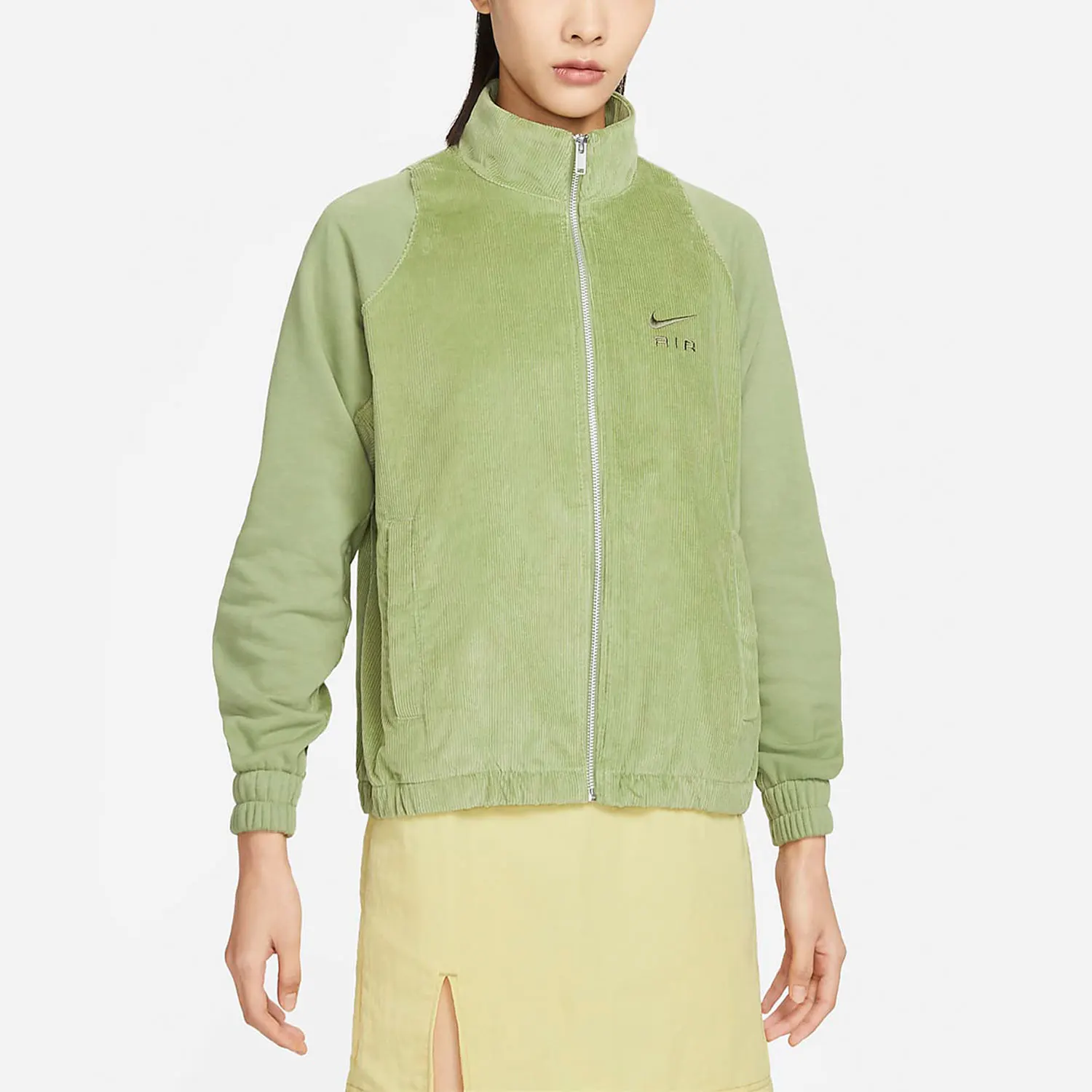 

Nike genuine Women's Comfortable Stand Collar Sportswear Corduroy Jacket DQ6929-334