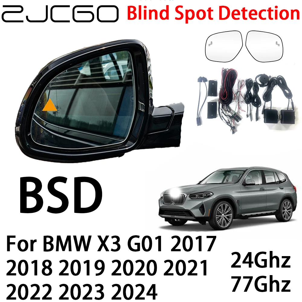 ZJCGO BSD Radar Warning System Blind Spot Detection Safety Driving Alert for BMW X3 G01 2017 2018 2019 2020 2021 2022 2023 2024