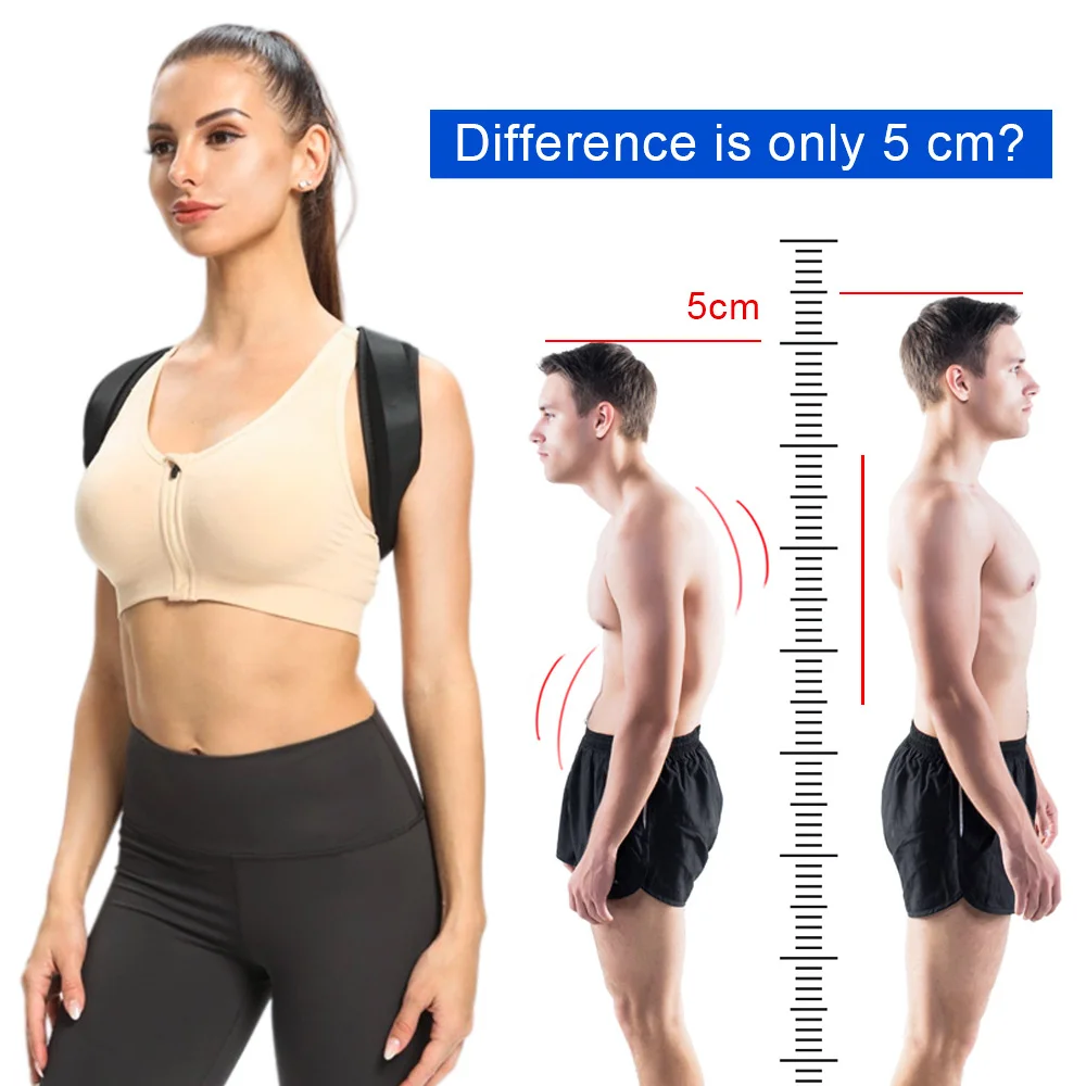 Adjustable Back Posture Corrector Invisible Anti-hunchback Shoulder Neck Clavicle Fixation Correction Belt for Student and Adult