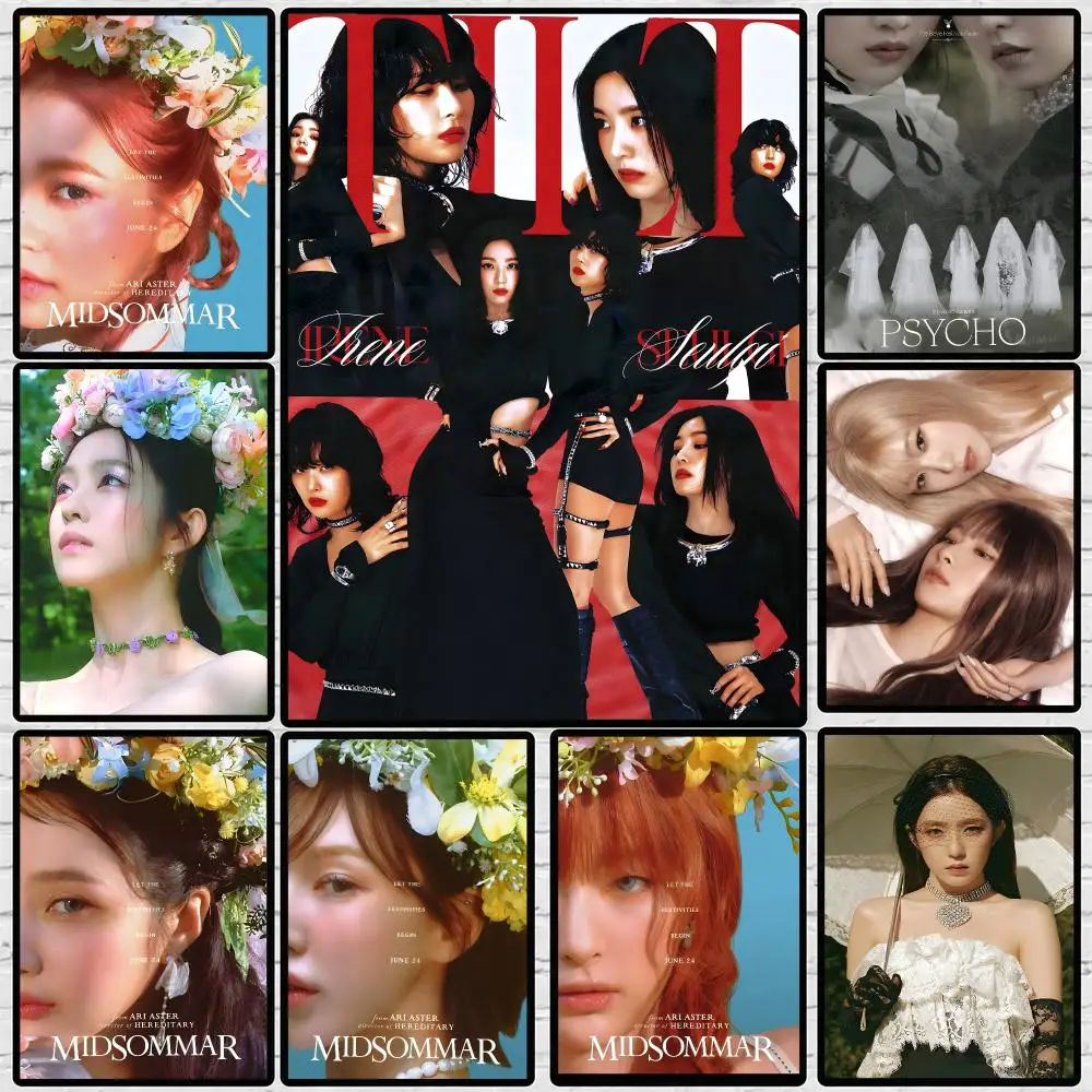 Girl Group Red Velvet Poster 	 Poster Wall Sticker Waterproof Self Adhesive HD Art Bedroom Bar Decor