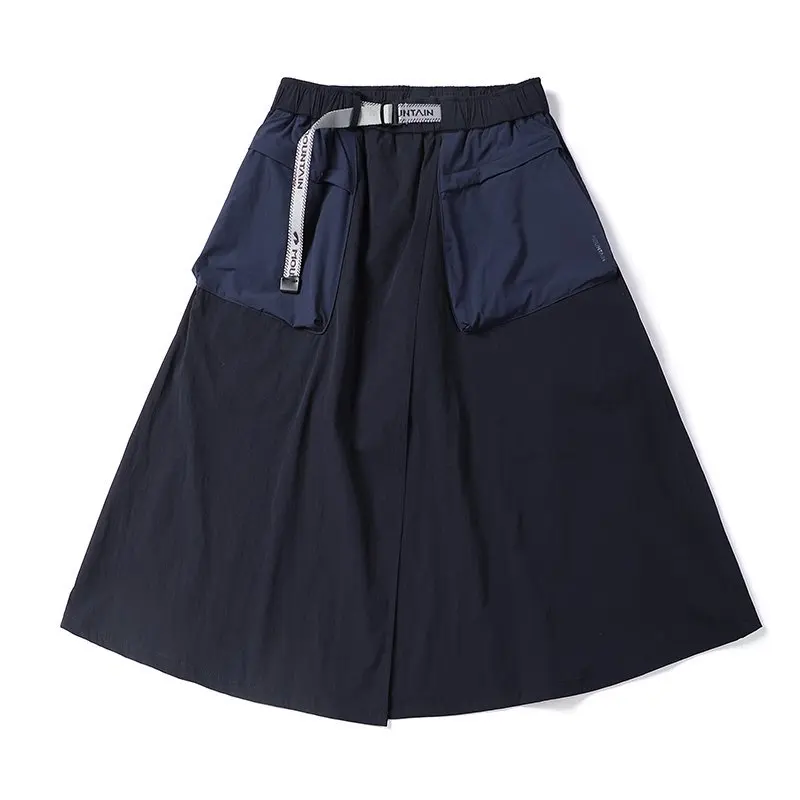 Outdoor Cargo Skirts Pants Men Fashion Quick Dry City Streetwear Loose Casual Sport Sweet Girl Y2k Track Shorts Skirt