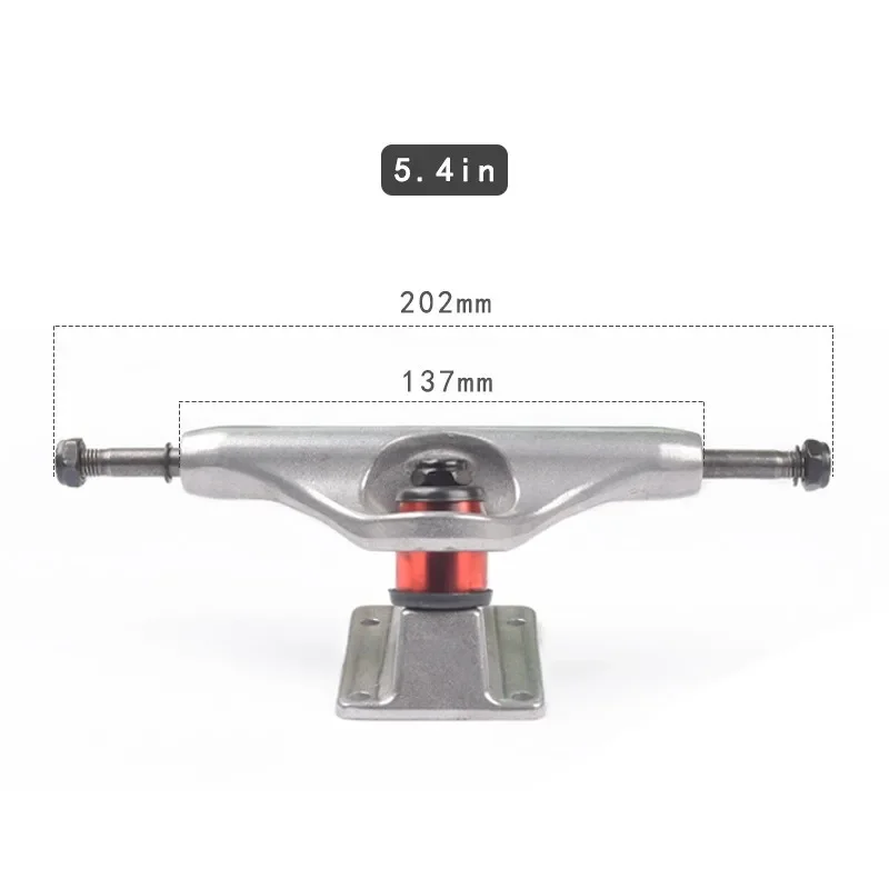 High Strength Titanium Aluminum Double Hollow Skate Truck Hollow Bridge For Mini Cruiser Double Kick Longboard