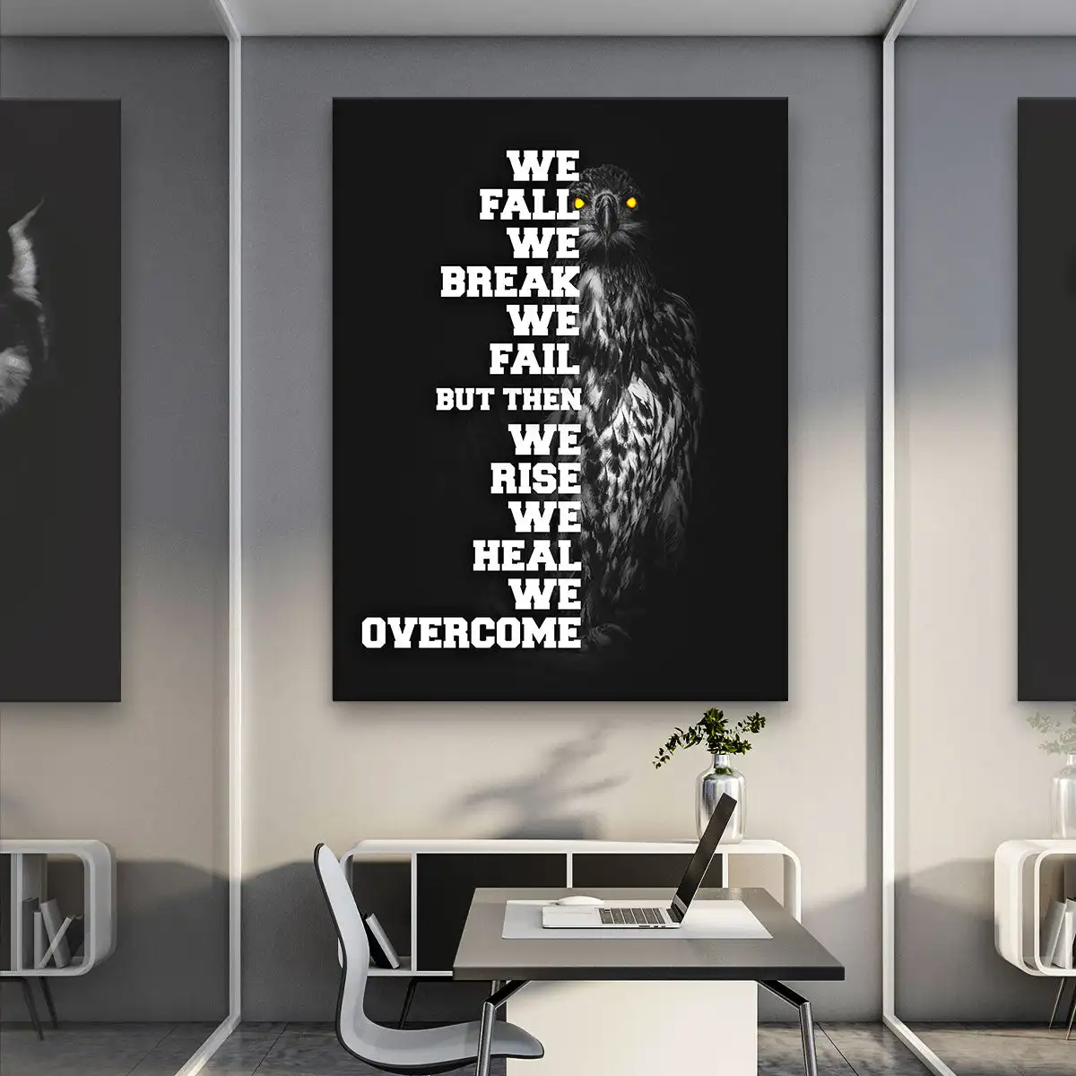 We Rise We Heal We Overcome Motivational Canvas Print Painting Poster Home Decor Office Wall Art Decoration For Living Room