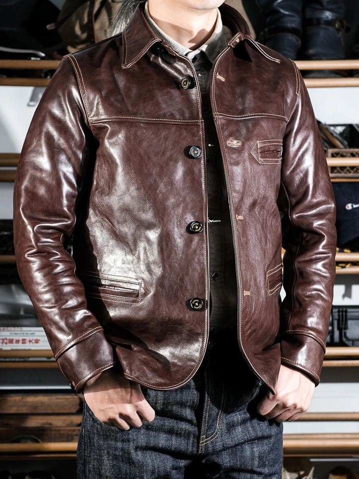 vintage レザージャケット　hooked vintage TORO Tailor Brando 1930S Head Layer Tea Core Horsehide Brakeman Genuine