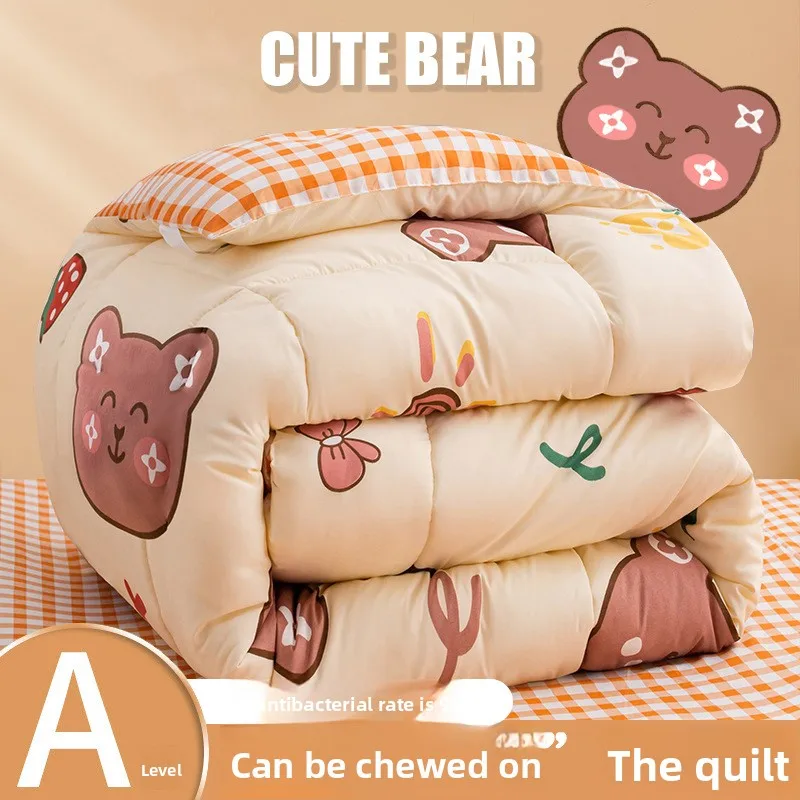 Thick Warm Quilt Student Dorm Single Bedding All Seasons Comforter Winter Quilt Thickened To Keep Warm Winter Thick Quilt