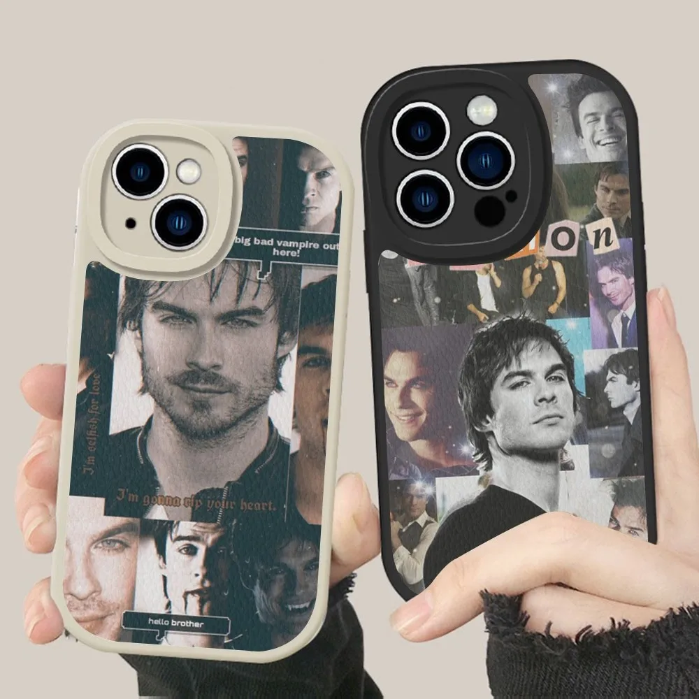 

The Vampire Diaries Phone Case Hard Leather For iPhone 14 13 12 Mini 11 14 Pro Max Xs X Xr 7 8 Plus Fundas