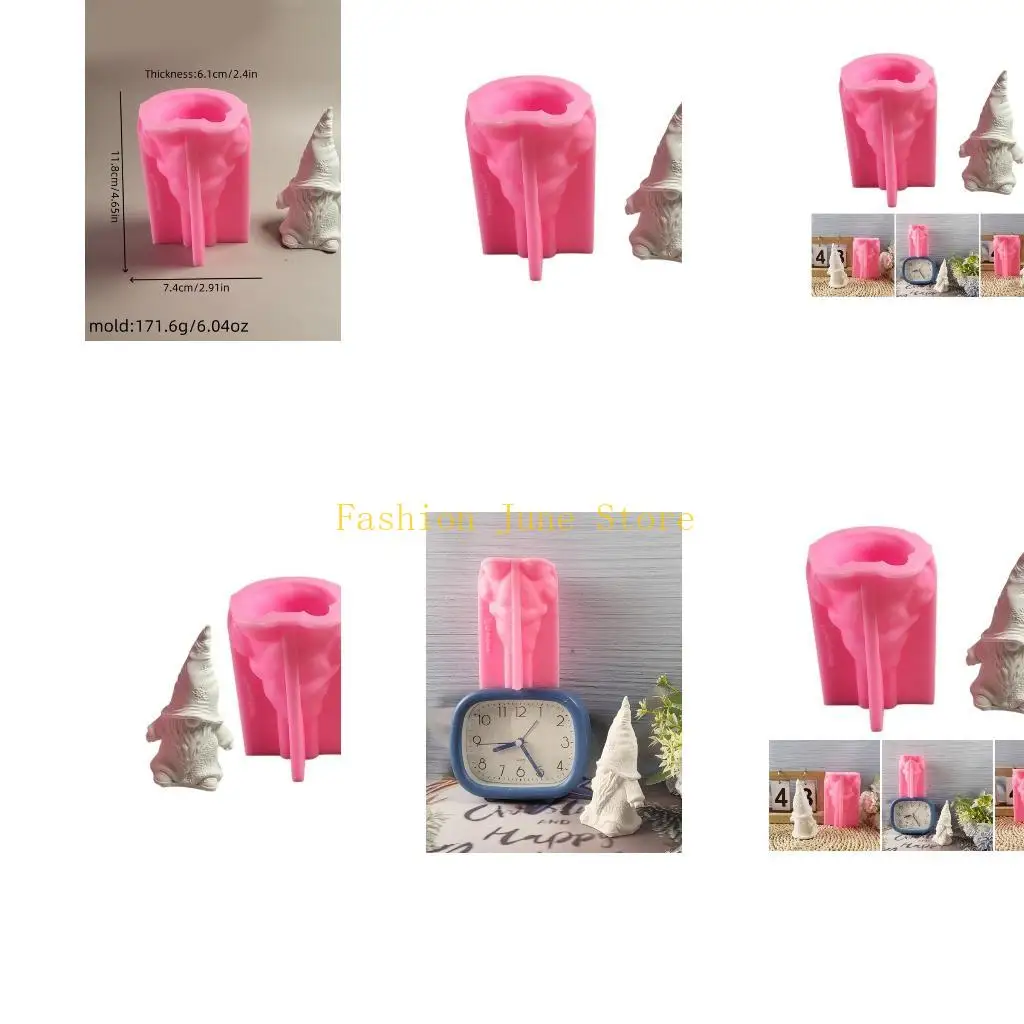 

N5KA Рождественская форма для украшения дома, фигурка гнома, аксессуары в форме, силиконовая форма