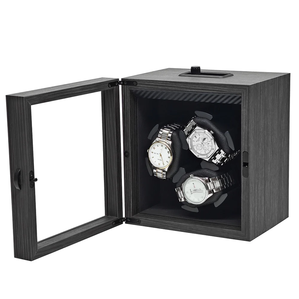 Luxury Safe Automatic Smart Wrist 3 4 Watch Winders Rotating Wooden Watch Holder Winder Case for the Professional Watch Makers