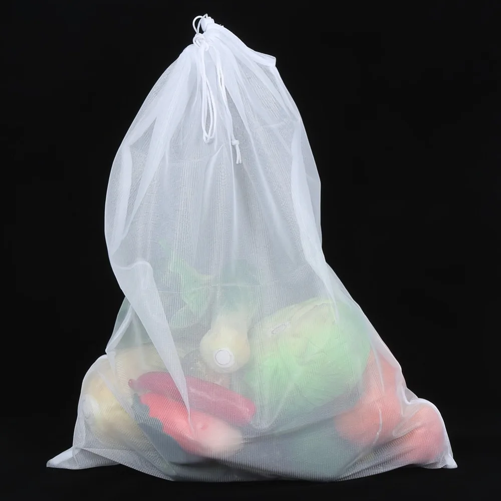 5PCS Fine Fiber Reusable Mesh Bag 15.75in × 23.62in Drawstring Closure Food Strainer Bag Nut Milk Bag Tea Brewing