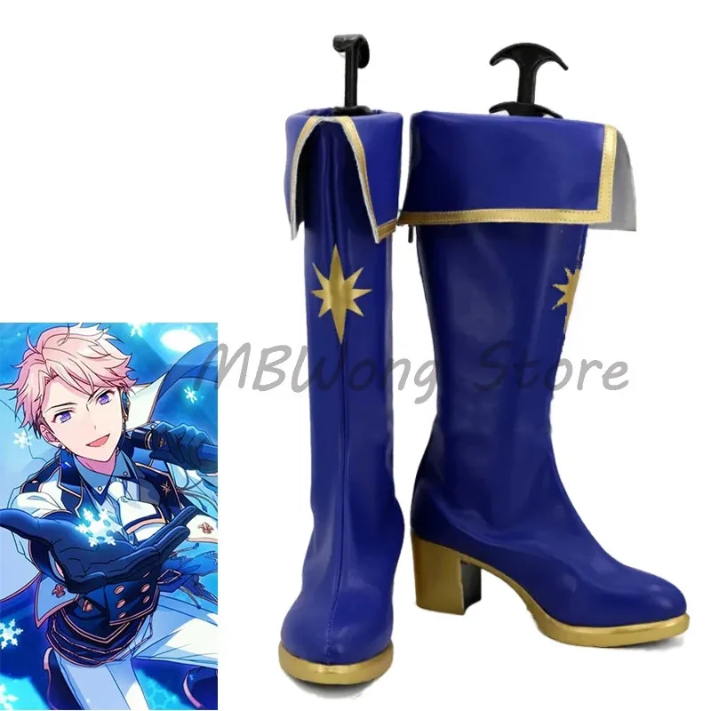 

Game Ensemble Stars Knights blue Cosplay Shoes Boots Halloween Carnival Cosplay Costume Accessories Custom Made