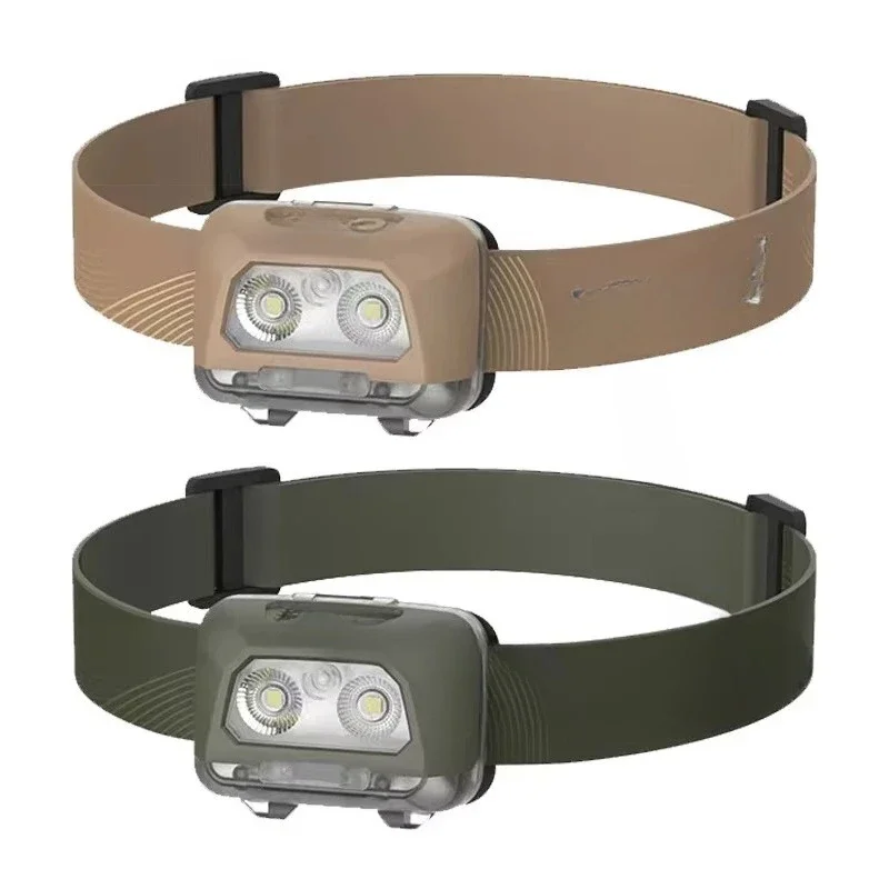 Lightweight Waterproof Light Emitting Diode Sensor Headlamp Portable Lithium Ion Electric Outdoor Lighting