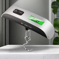 1pcs Portable Scale Digital LCD Display 110lb/50kg Electronic Luggage Hanging Suitcase Travel Weighs Baggage Bag Weight Balance